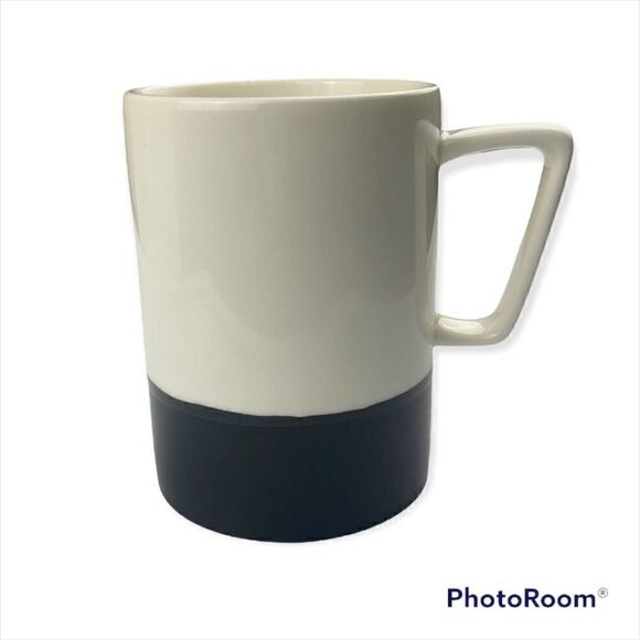 Starbucks Two Tone BLACK Rectangular Handle Mug - Picture 6 of 11